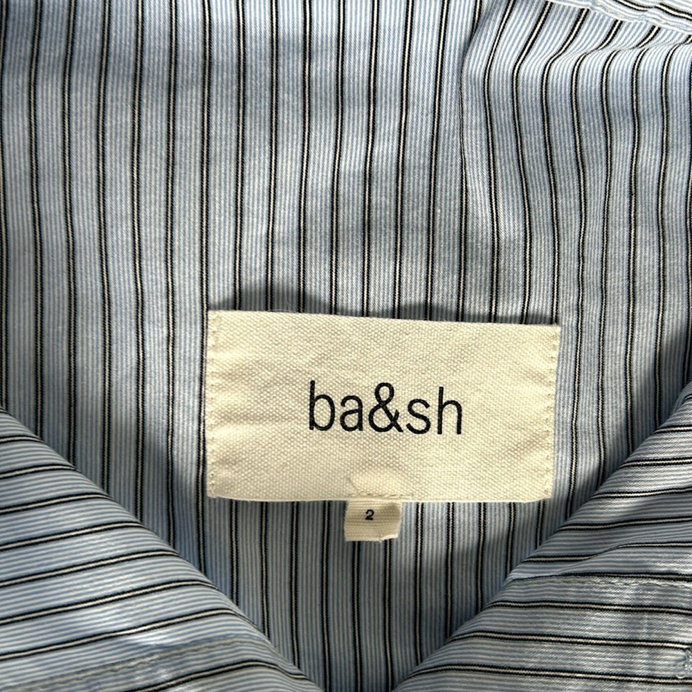 ba&sh | women’s size medium (2) baby blue button up dress shirt “The Lady Shirt” - Picture 2 of 11